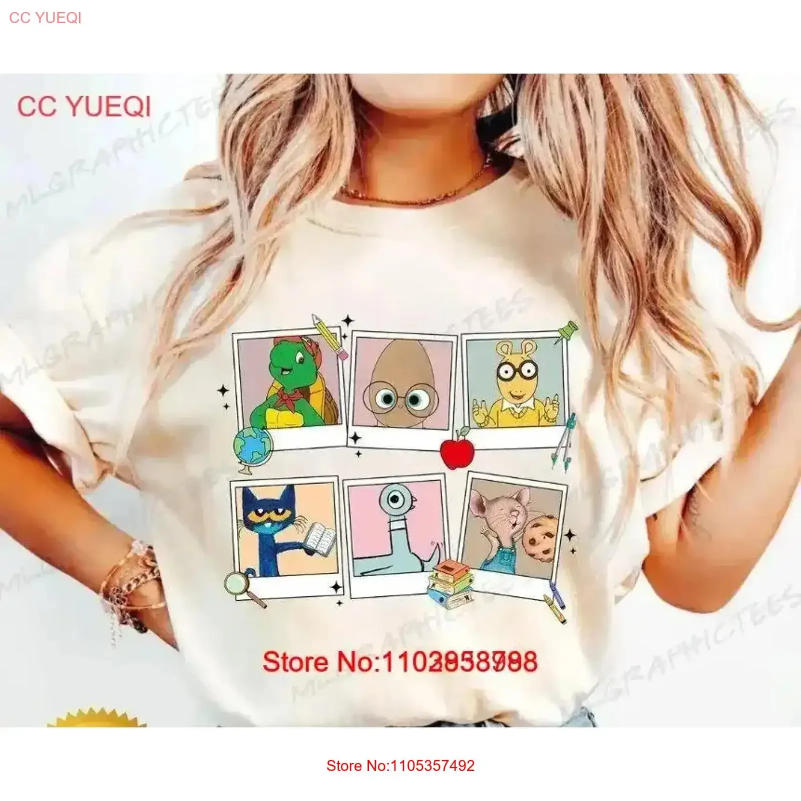 T-shirt pour enfants avec affirmations de personnages de livre, style vintage, délavé, respirant, légèrement unisexe, confortable, streetwear homme