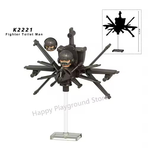 New KDL SWAT Skibidi Toilet Man Figures Anime Block Toys TvMan Titan Cameraman Speakerman Bricks Model Toy Birthday Gift - Image 63