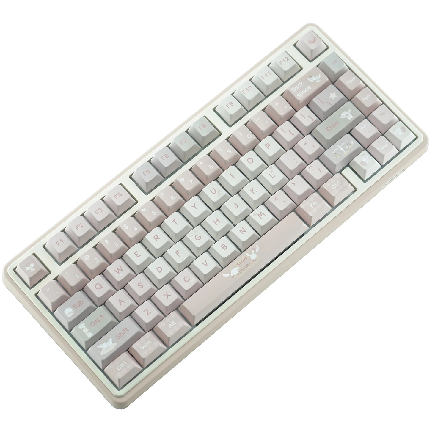 Imagem -01 - Tema do Anjo Cereja Perfil Keycaps Grupo Teclado Mecânico Desenhos Animados Keycaps Pbt Keycap Interruptor mx Npkc 130 Chaves tema do anjo cereja perfil keycaps grupo teclado mecanico desenhos animados keycaps pbt keycap interruptor mx npkc 130 chaves 01
