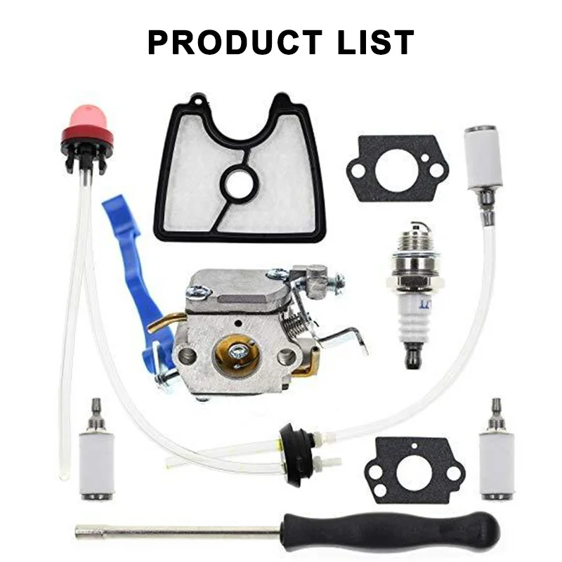 590460102 Carburetor w/ Air Filter Fuel Line Kit For Husq 125B 125BX 125BVX leaf blower trimmer For Zama C1Q-W37 Carb 545081811