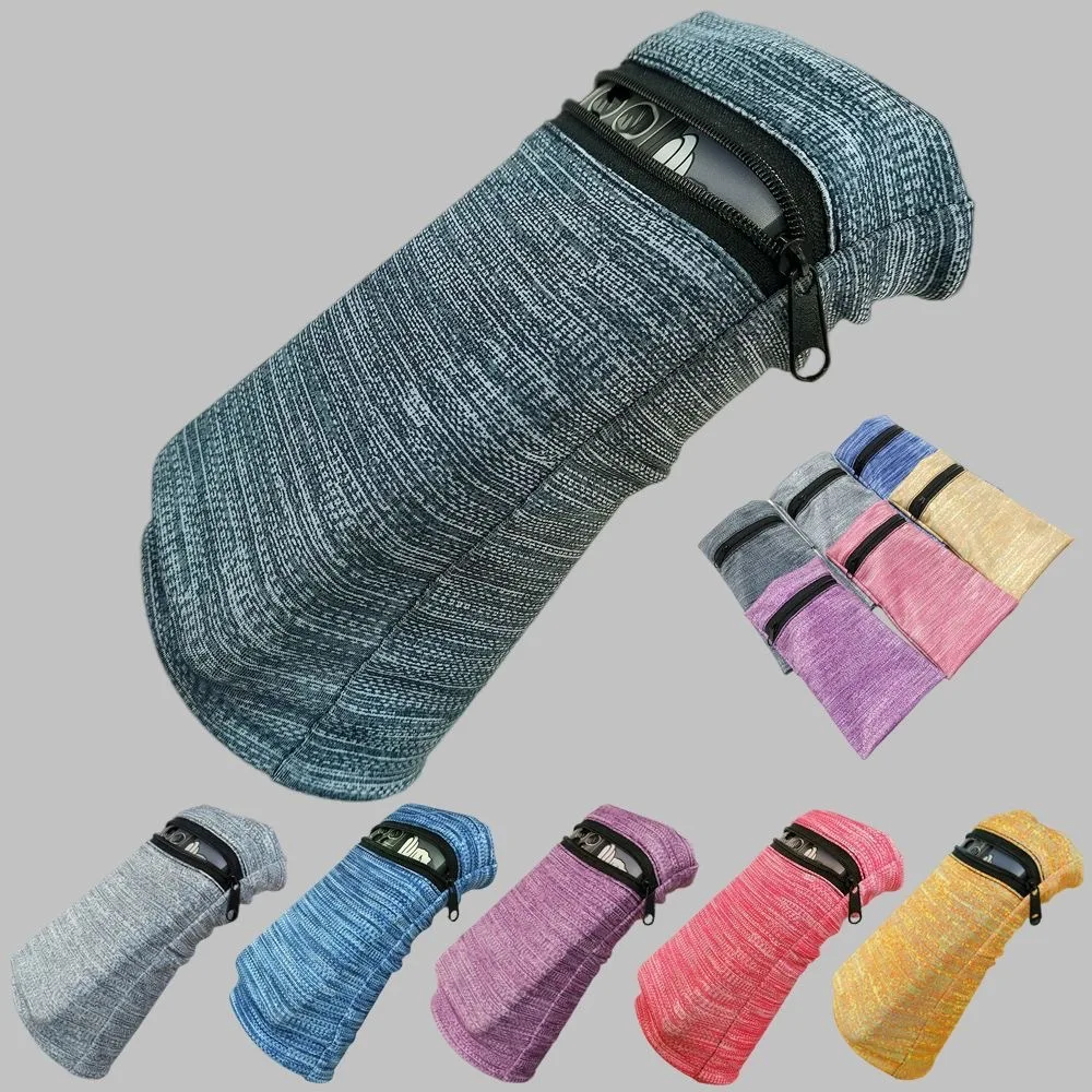 Elastic Running Wrist Wallet Sports Arm Bag Phone Holder Armband with Key Pocket Lightweight Fitness Pouch for Gym Cycling