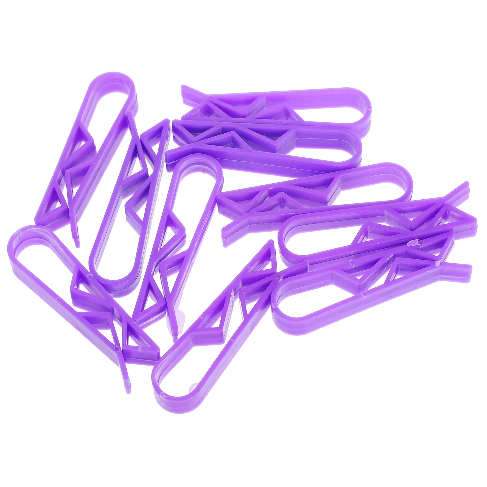 

10 Pcs Trash Bag Clips Plastic Waste Basket Clamps Garbage Can Fasteners Home Office Use Lightweight Smooth Edge
