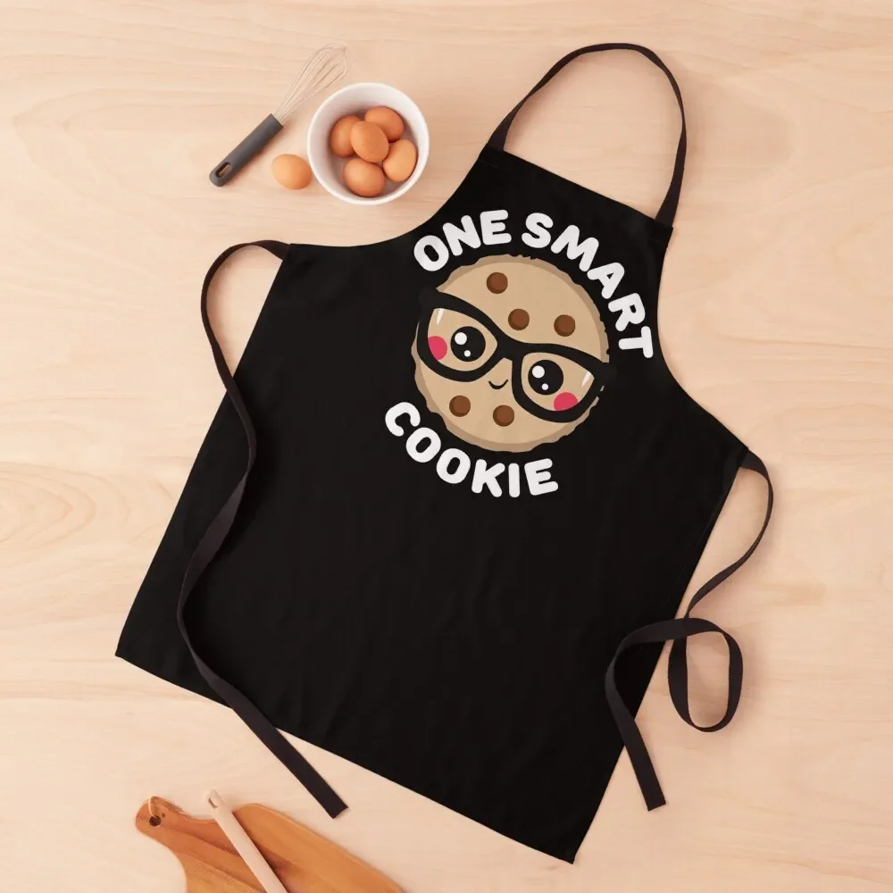 One Smart Cookie Cute Kawaii Style Apron kitchen utensil Cooking Clothes Womens Dresses christmas kitchen Apron