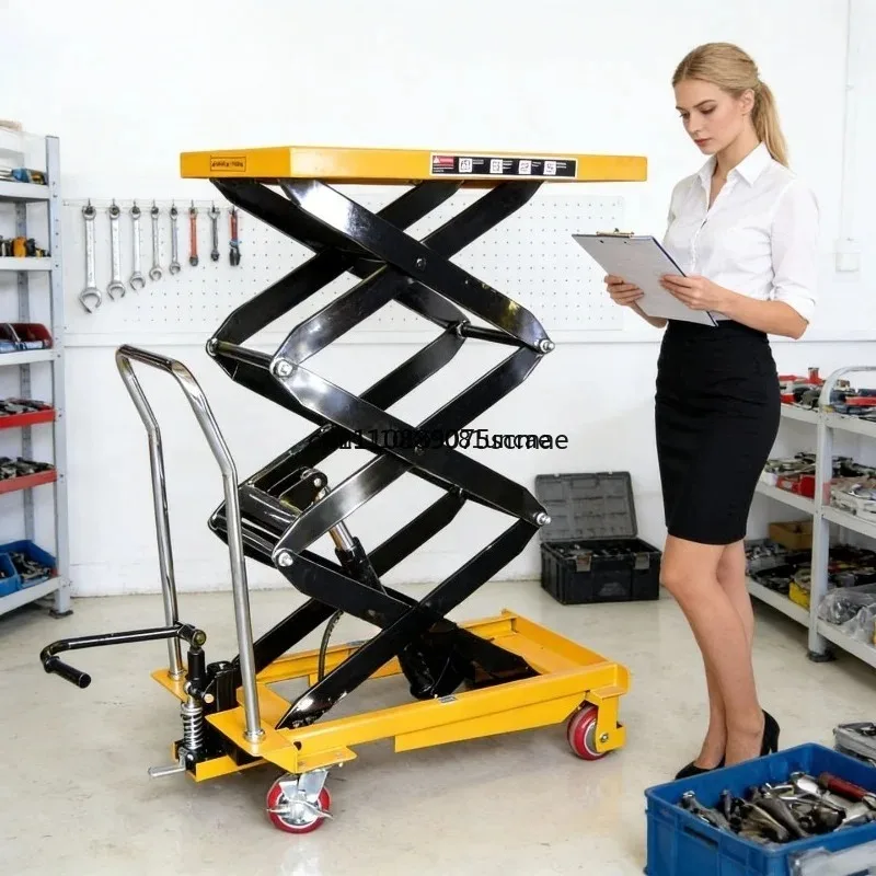 PTS500 Manual Hydraulic Lifting Trolley Die Transport Platform Cart
