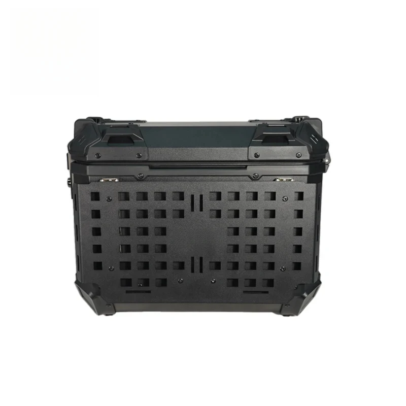 Hongsheng Products  Factory Direct 36L Black Motorcycle Tail Boxes with Lock and Folding Plate