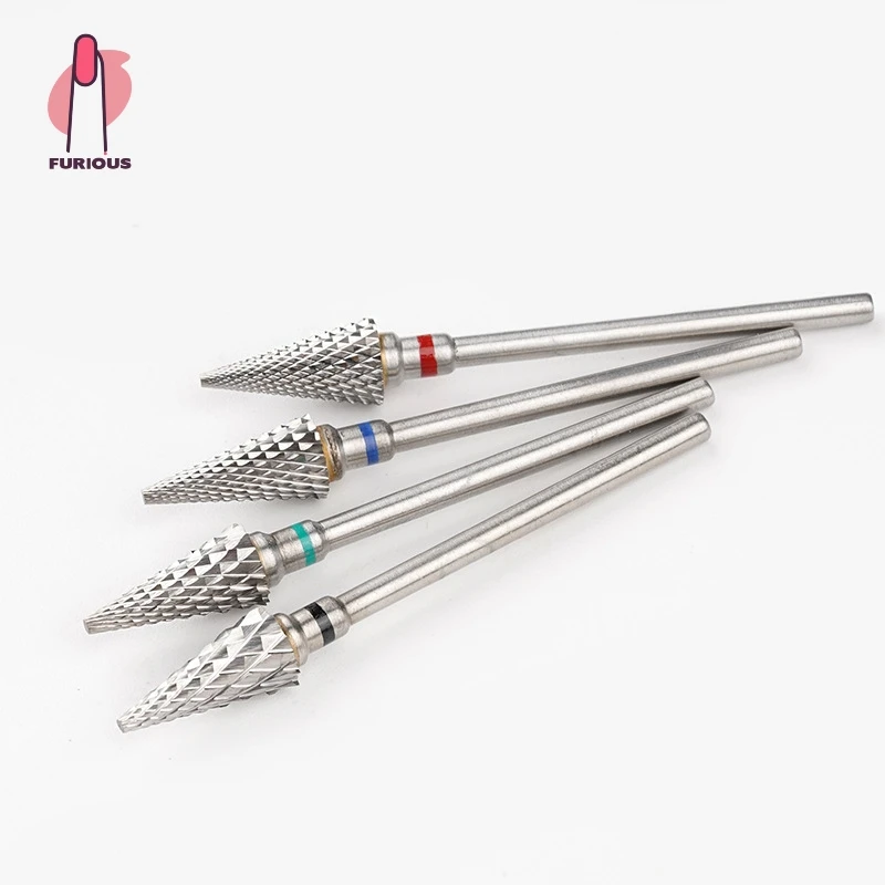 Hoge kwaliteit taps toelopende nagelboor braambits voor manicuremachine voor nagelriemgel polijsten verwijderen thuissalon