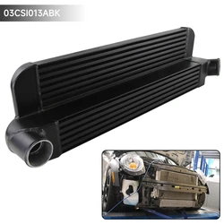 Upgrade Front Mont Intercooler for Mini Cooper S R56 Hatch 06-12 John Cooper Works R57 Convertible 08-12 Black/Silver