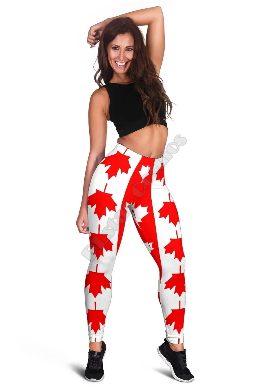 Canada legging feminino canadense padrão 3d impresso leggings sexy elástico feminino leggings magros gótico yoga leggings