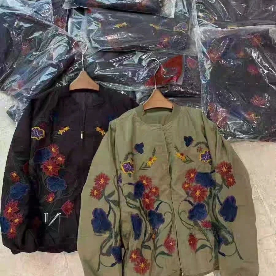 

Original Autumn Winter New Sle Chinese Retro Ethnic Embroidered Floral Decoration Jaet Coat Cleanfit Bright Surface