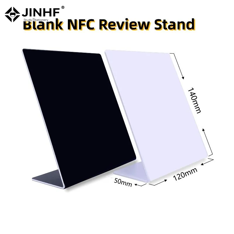 13.56Mhz Programmable  Review Card NFC Station Table NFC  Reviews Display Bending Card Standing Brand Bracket