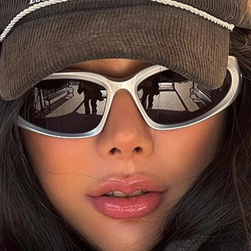Y2k New Punk Sports Sunglasses For Men Women Luxury Brand Designer Sun Glasses Men's Fashion Vintage Shades UV400 Goggle Eyewear
