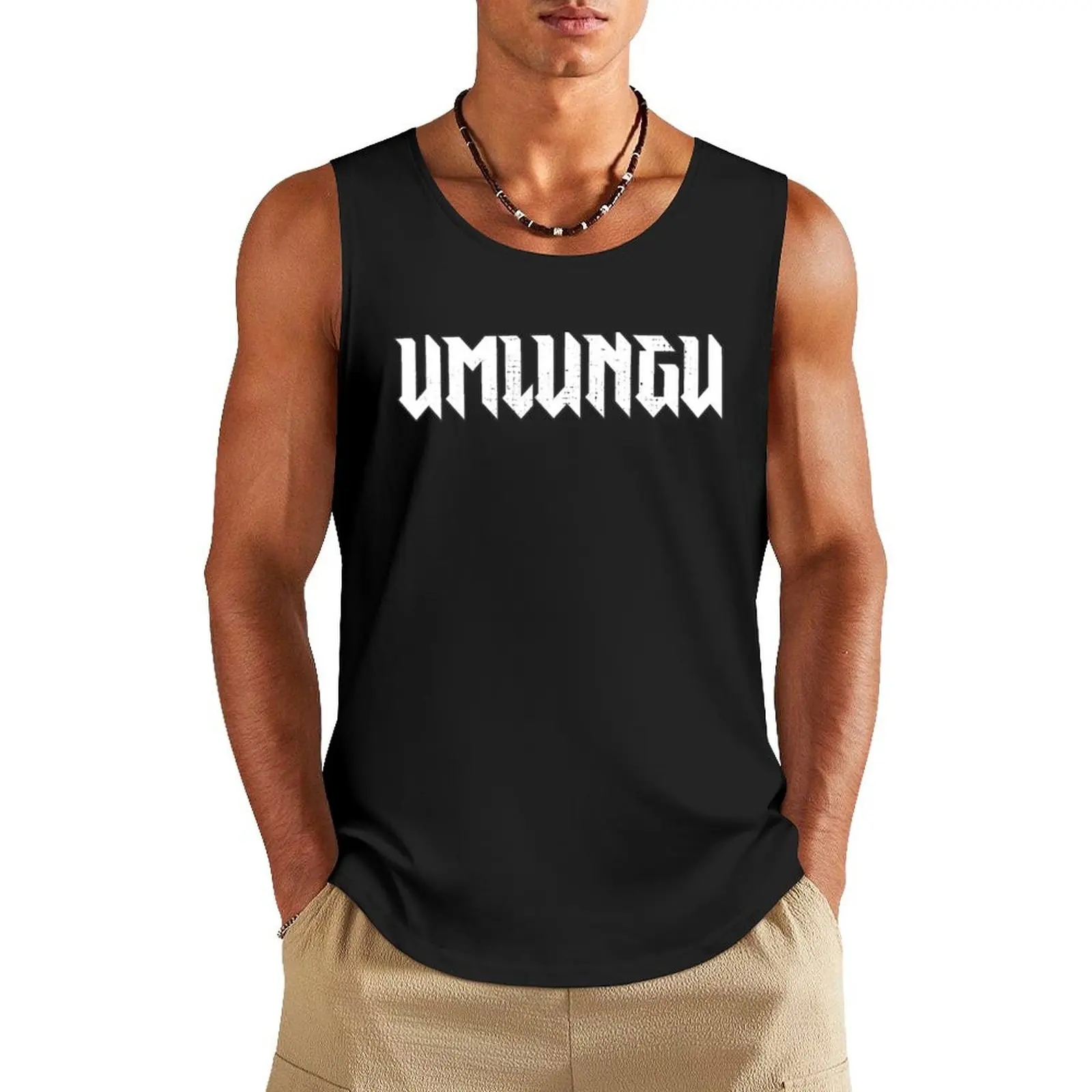 Umlungu Tank Top Working vest anime top sports t-shirts for men