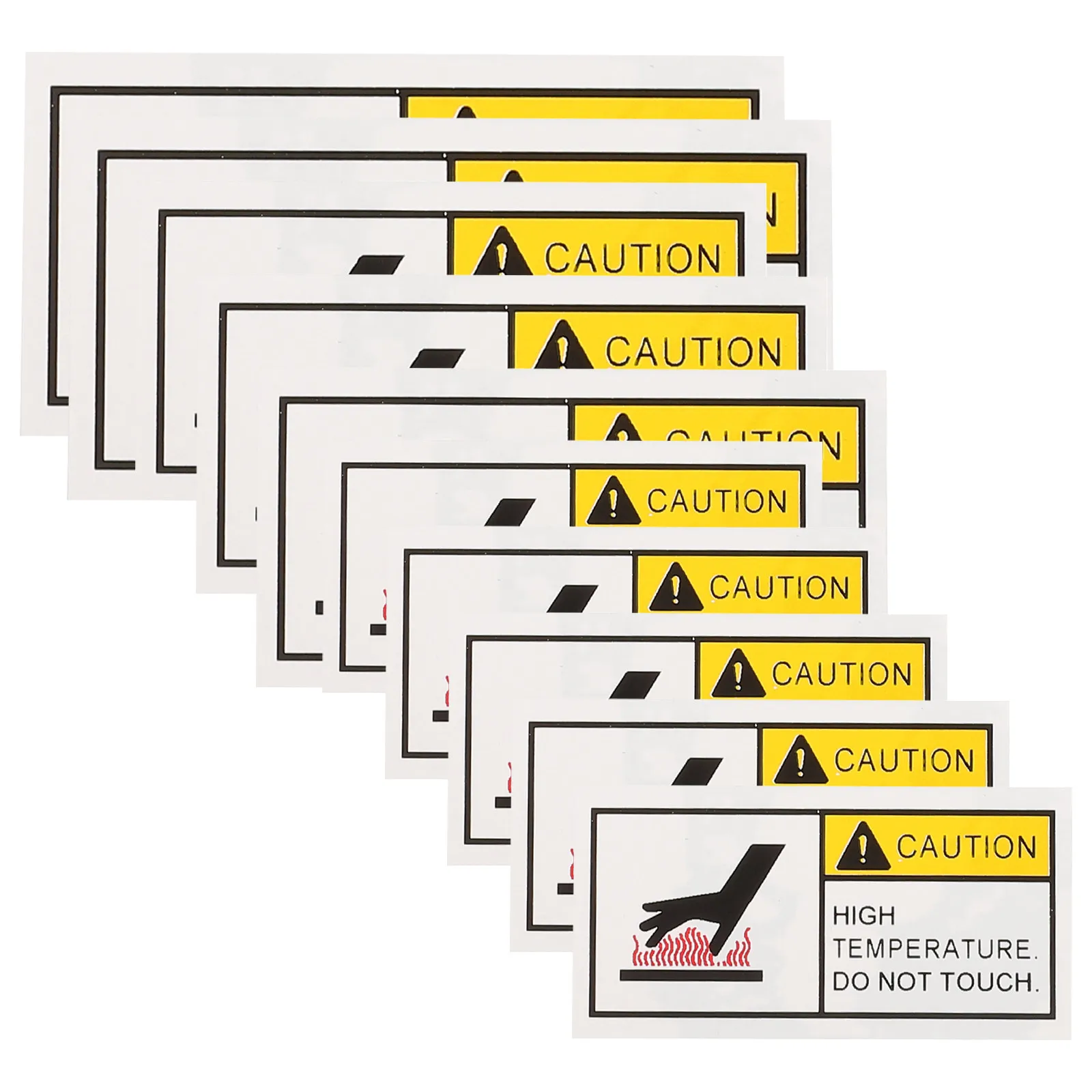 10Pcs Caution Hot S…
