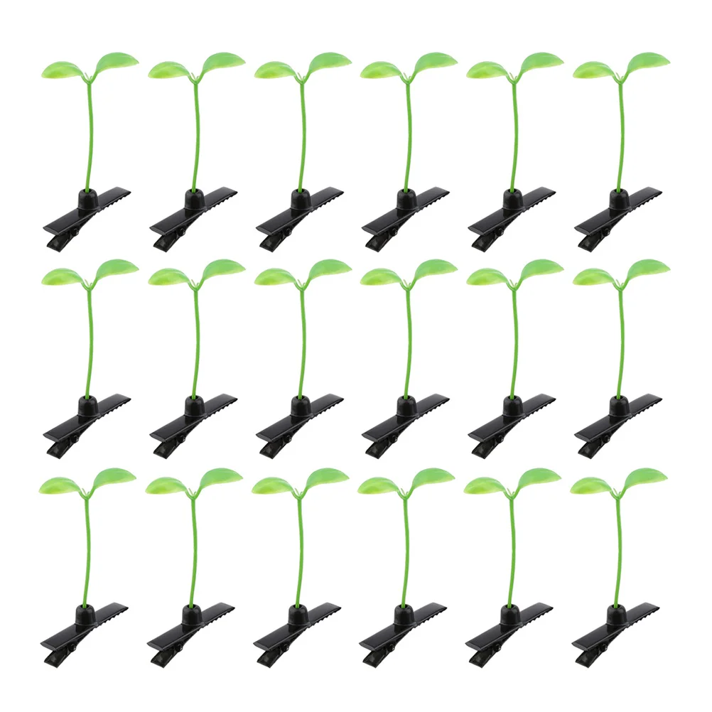 

80Pcs Sprout Hair Clips Kawaii Plant Hairpins for Cosplay Festival Rave Wear DIY Hair Styling Tools Rave Sprout Clips