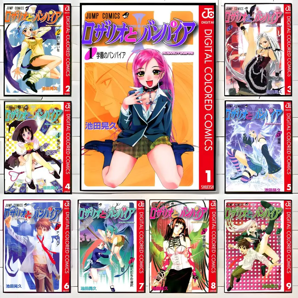 anime manga R-Rosario Vampire Poster Wall Art Print Decorative Mural Home Decor Gift Unframed