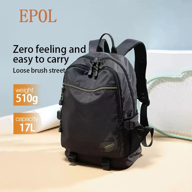 EPOL Unisex Oxford Cloth Backpack Women Medium Lightweight Waterproof Travel Student Laptop School Bags 3033-01 3033-02 3033-05