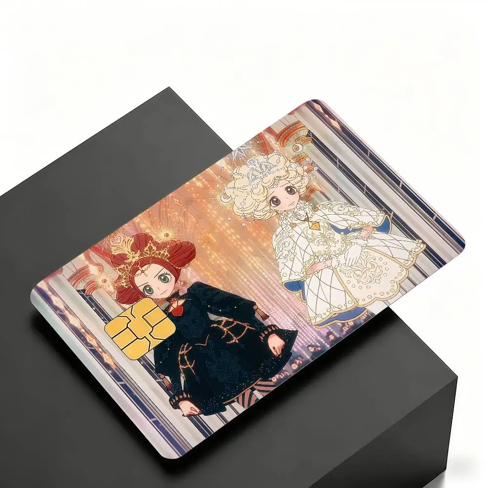 Comic Sugar Sugar Rune Credit Skin Cover Card Stickers 4PCS Film Bus Pass Front Decoration Bank Debit Waterproof