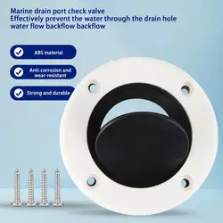 Boat Scupper Drain Valve Efficient Drain Check Valve For Boat Thickened Scupper Valves White Drain Check Valve For Boats Yachts
