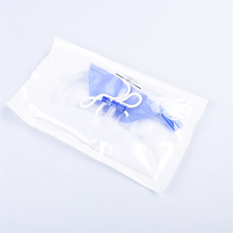 1500ml Disposable Drainage Bag Anti Reflux Urine Collection Cross Valve Leakproof Portable Household Catheterization simpleTool