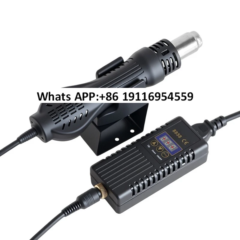 1pc  8858 hot air gun dismantling and welding table portable small adjustable constant temperature cyclone digital display
