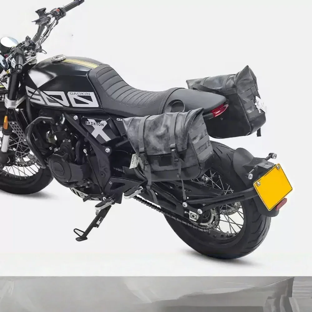 【Precise Fit】Side pouch for BRIXTON CROSSFIRE 500 GK500, suitable for helmet mounting and quick-release modification.