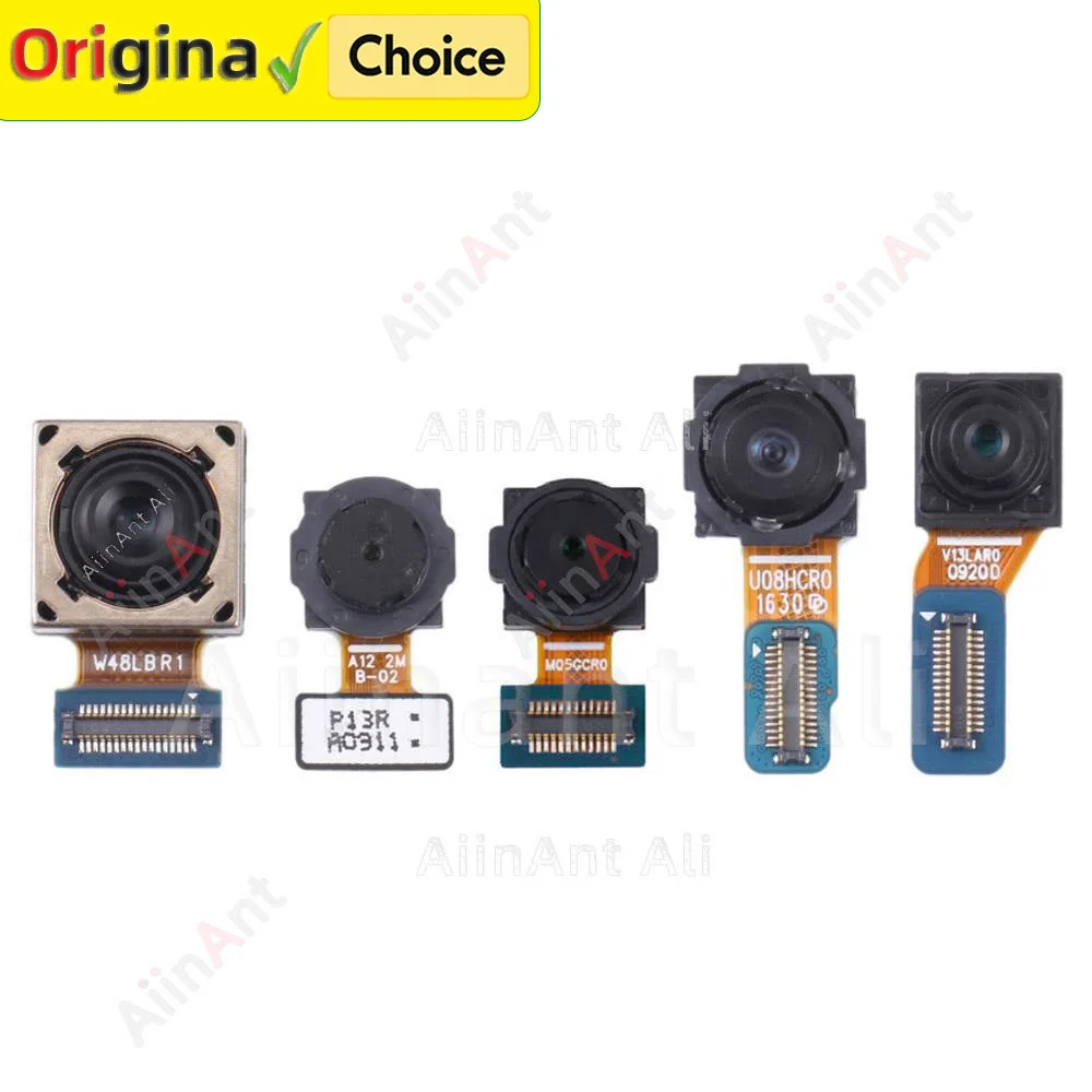 Small Front Selfie Macro Depth Wide Main Rear Back Camera Flex Cable For Samsung Galaxy M32 4G 5G M325F M326B