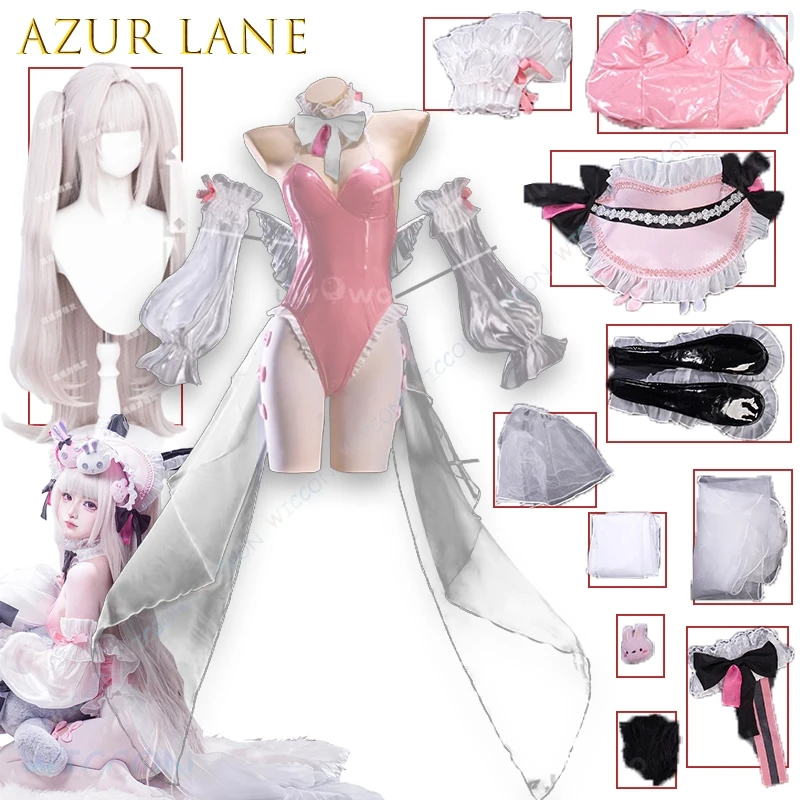 

Yostar Anime Game Outfit Azur Lane Hallford Bunny Girl Cosplay Costume Lingerie Dress Set Photoshoot Disfraz Halloween