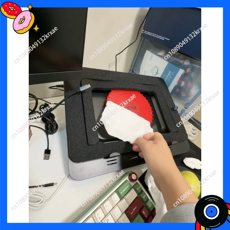 GT600 Air-Pressing Laptop Cooler with 14CM Fan, Supports 18inch Dustproof Base Stand
