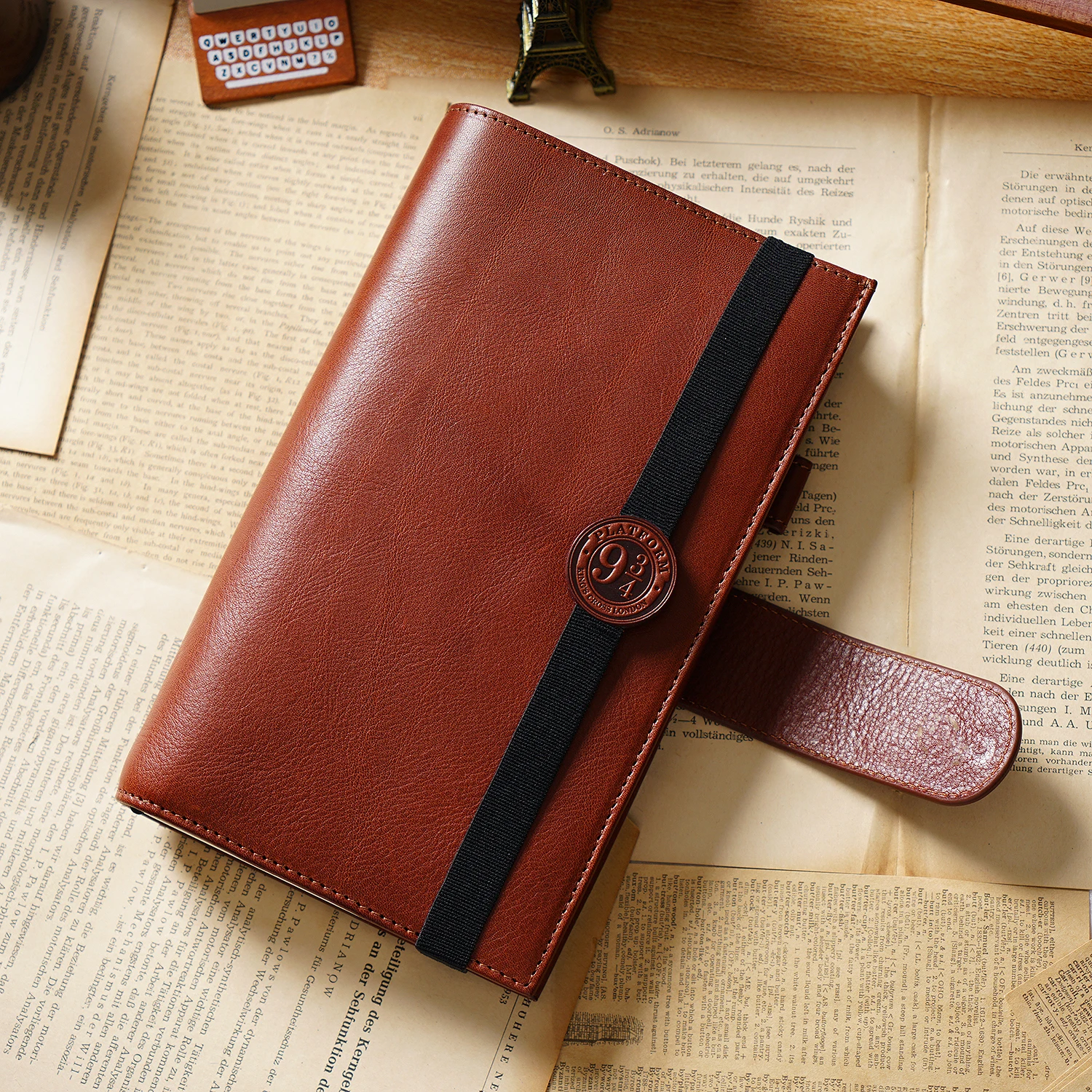 New Cowhide Planner Elastic Band Creativity Pattern Vegetable Tanned Leather Notebook Accessory Pendant Multi Colors Bookmarks