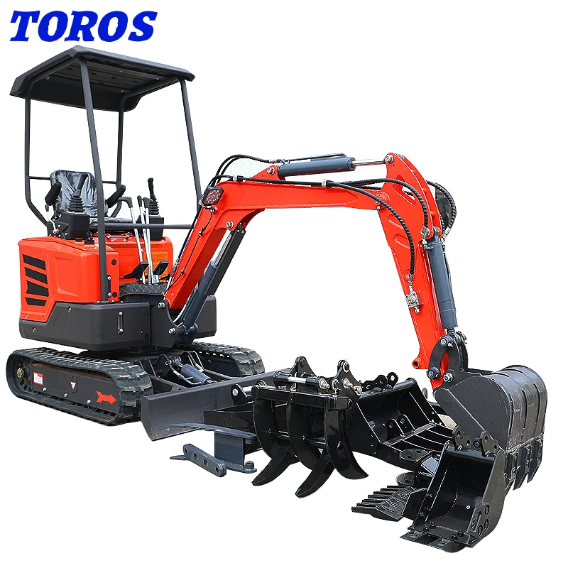 Hot CE/EPA China Wholesale Micro Mini Excavator 1 Ton 2 Ton 1.8ton 3 Ton Earth-moving Machinery Prices With Thumb