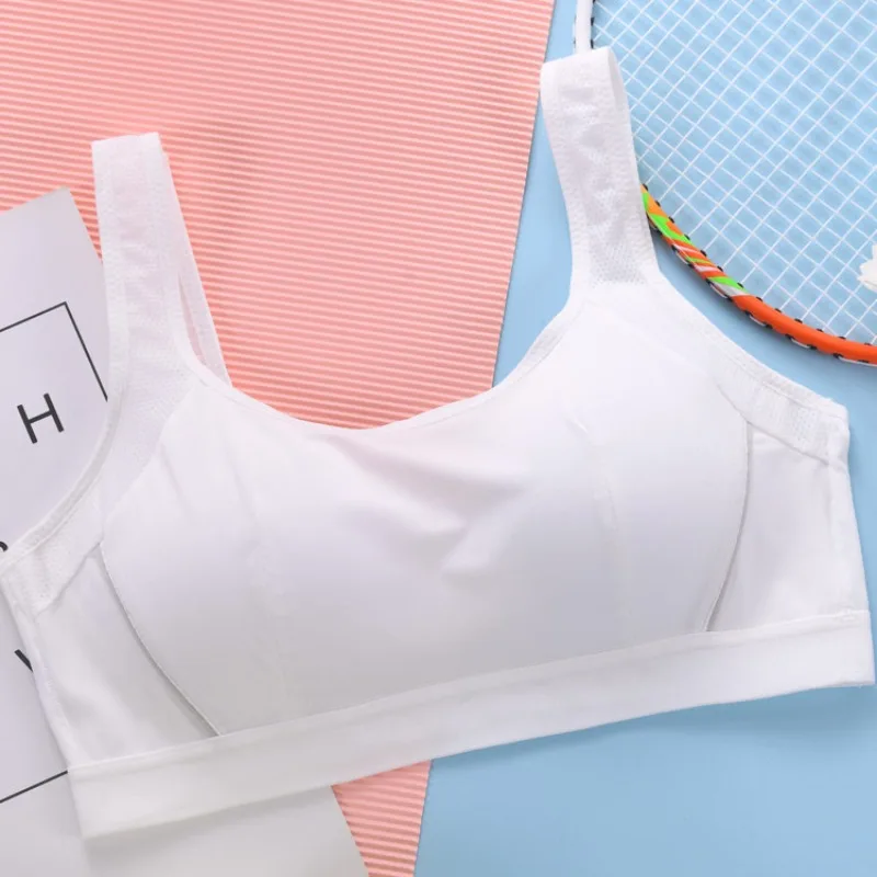 Bra Summer Lady Brassiere Full-Cup Breathable Sport Vest Thin Teen Girl Underwear Everyday Development Period Woman Stretchy Bra