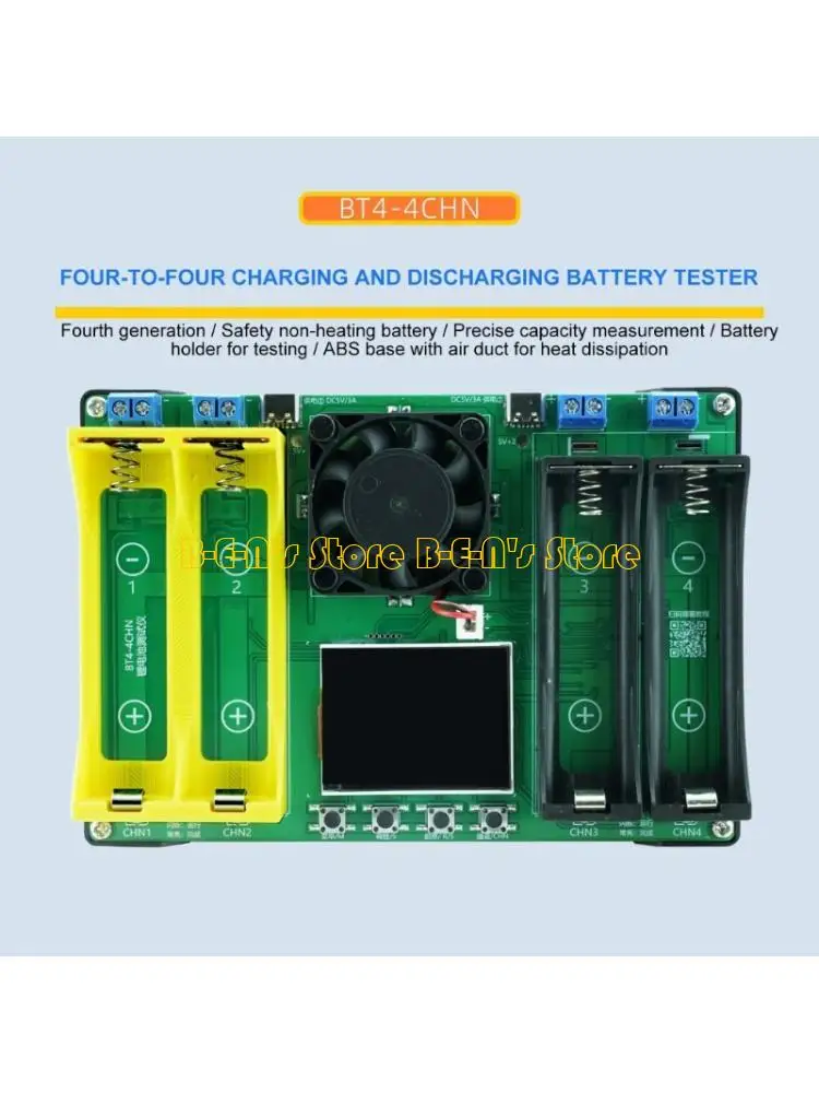 Y1AD Battery Capacity Internal Resistance Tester 21700 18650 Battery Power Detector Test Module Digital Display Replacement