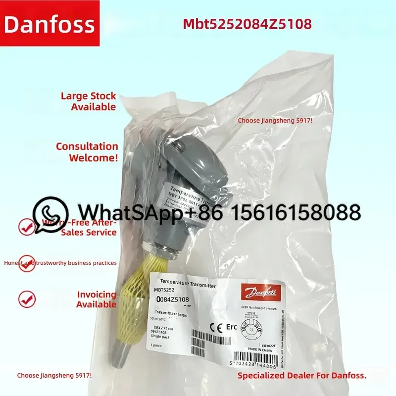 Danfoss MBT5252 Temperature Sensor 084Z6142 084Z6143 084Z6144 084Z6150 084Z6151 084Z6152 Industrial Probe Transmitter