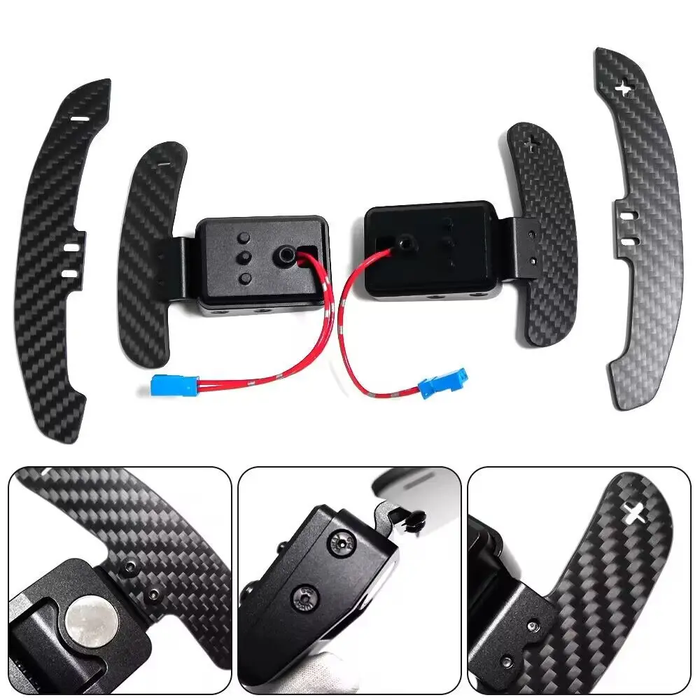 Carbon Fiber Paddle Shifter Gear Shift Shifter For BMW G01G02 G05 G06 G20 G30 G80 X3M M8 F92Steering Wheel Extension Accessories