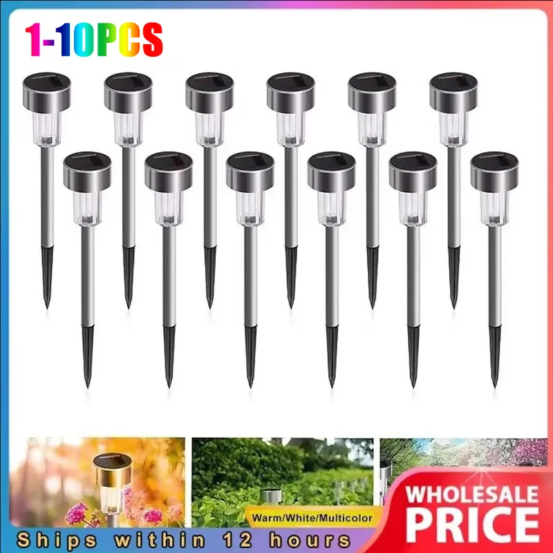 

1-10PC Outdoor Solar Light Garden Lamp Solar Powered Waterproof Landscape Path LED Light for Yard Backyard Lawn Patio Decorative