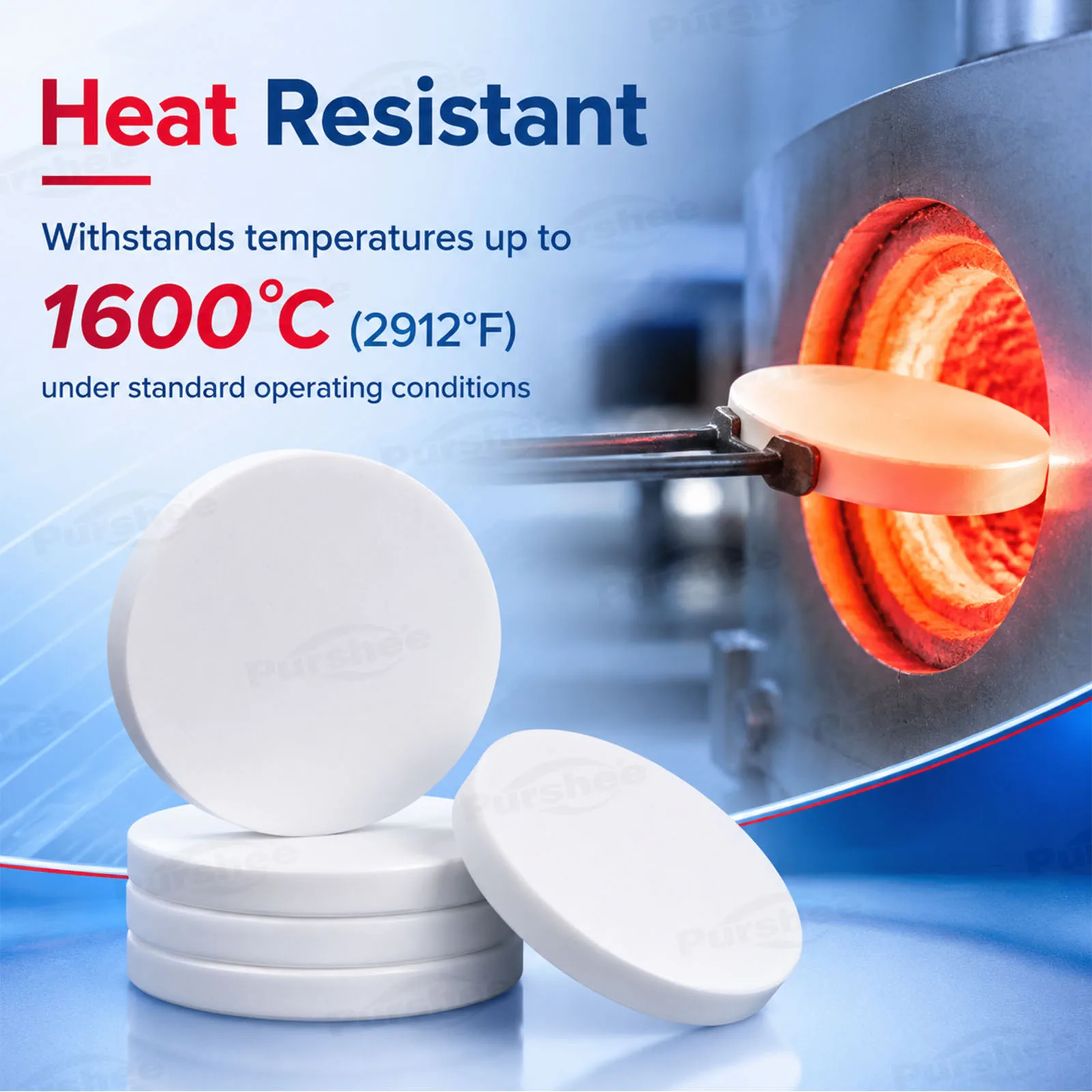 99% Hochreine Aluminiumoxid-Keramikscheibe, Bogenförmiger Zylinderförmiger Schmelztiegeldeckel, Hochtemperaturbeständiger Korunddeckel mit einem Durchmesser über 70mm – Detail 7