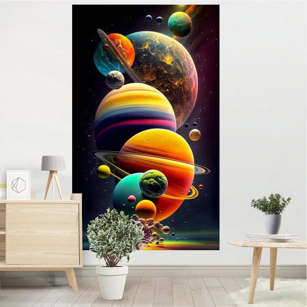 Star Rush Tapestry Cosmic Starry Sky Sci-Fi Aesthetic Room Hanging Decoration