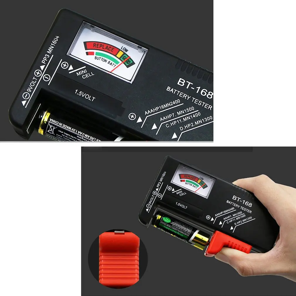 Battery Tester Checker BT-168 Digital Battery Capacity Tester Tool LCD Display Checking AAA Button Cell Universal Testers тестер