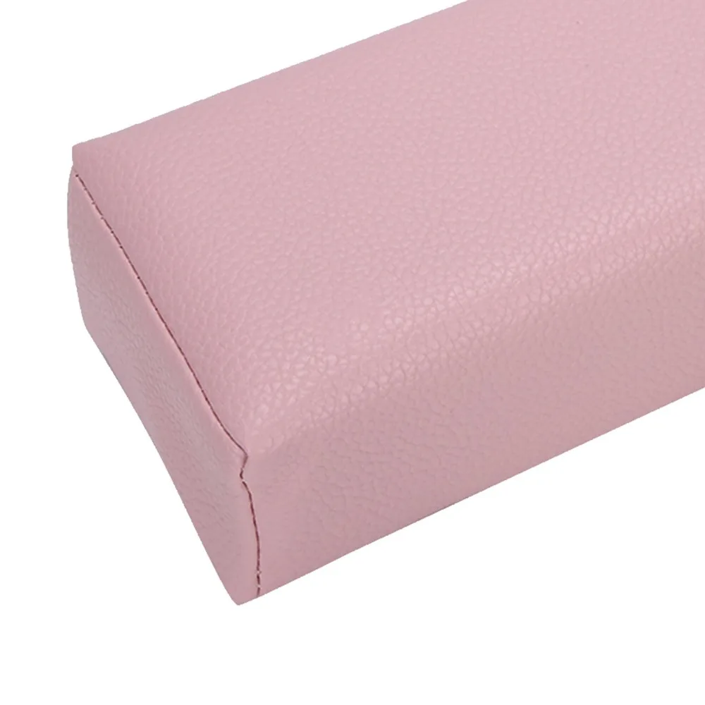 PU Leather Nail Art Hand Pillow Rectangular Soft Manicure Hand Pad Waterproof Nail Arm Rest Cushion Home Manicure Application
