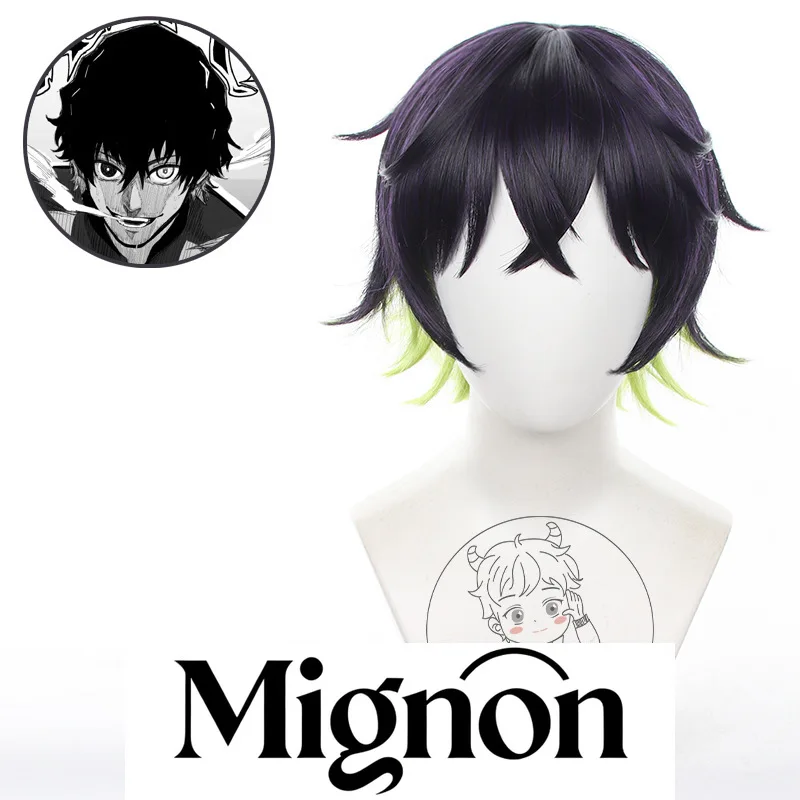 

Парик для косплея Blue Lock Oliver Aiku, перевернутые короткие волосы, подарок на Хэллоуин