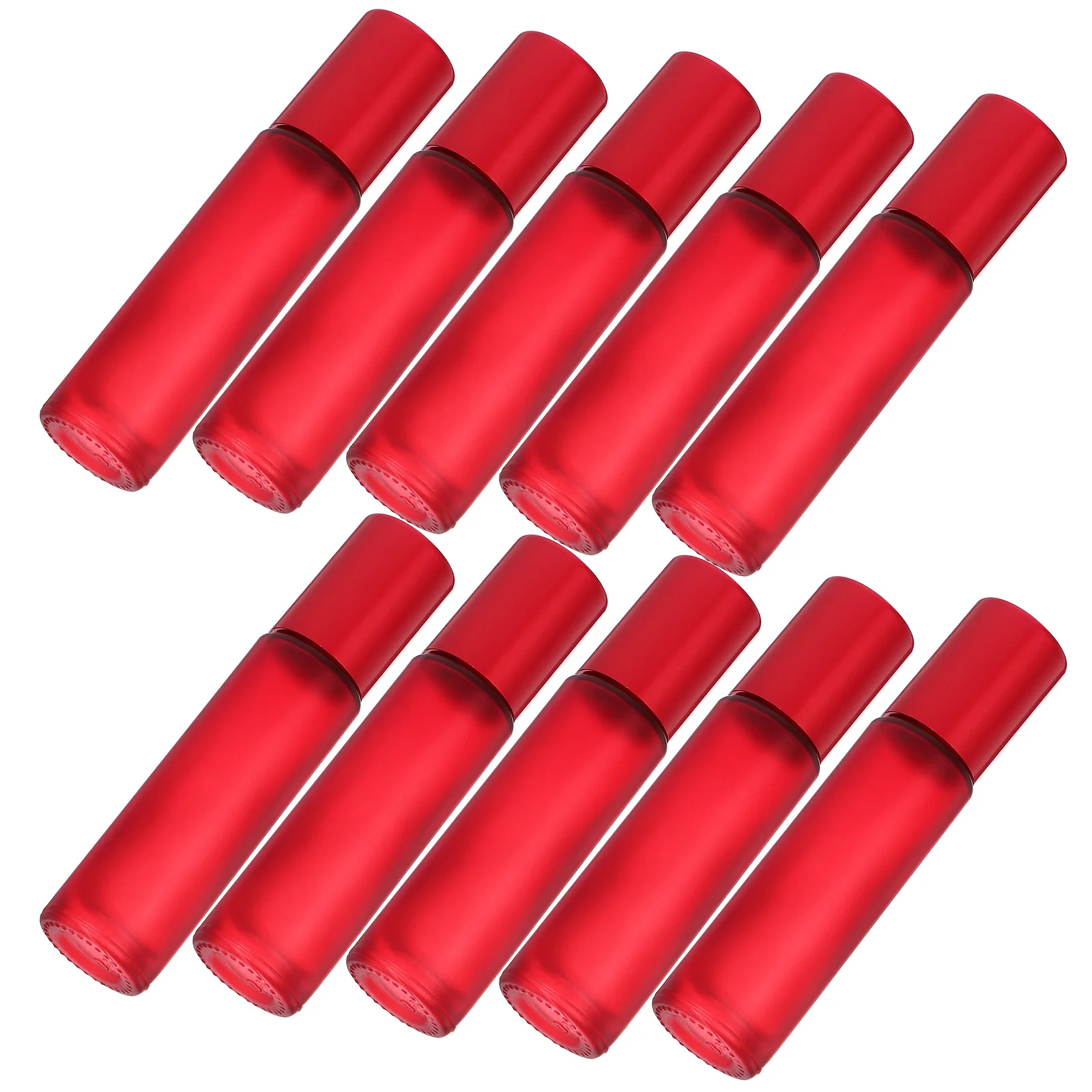 

10pcs Glass Roller Bottles 10Ml Refillable Eye Serum Bottle Applicator For Perfumes Essential Oils Dispenser Travel