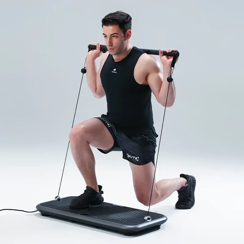 $400 Home Gym in a Fully Smart Exercise Fitness Machine for Legs and Back Black Station Weight Generator