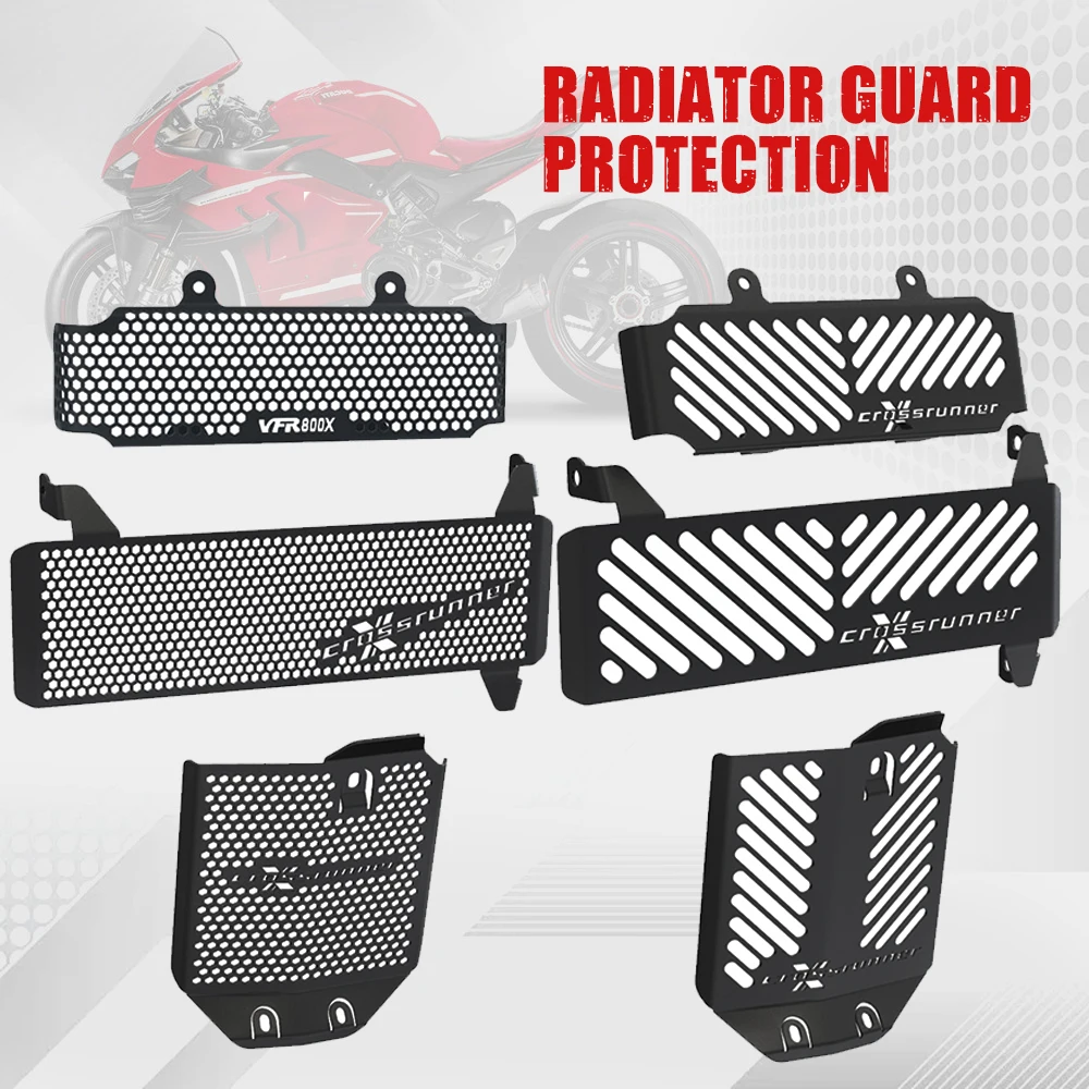 

For Honda VFR800X VFR800 X Crossrunner (RC80/94) Oil Cooler Guard Upper and Lower Radiator Guard Set Protector Cover VFR 800X