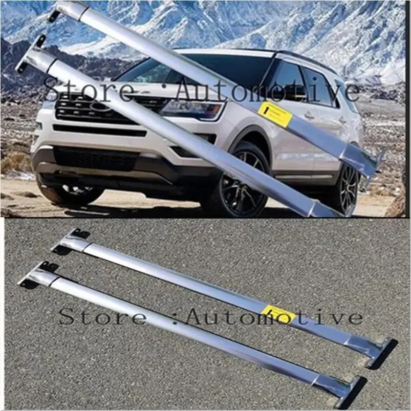 Roof Rack Cross Bar Rail Compatible for 2016 2017 2018 2019 Ford Explorer Cargo Racks Rooftop Luggage Canoe Kayak Carrier Rack