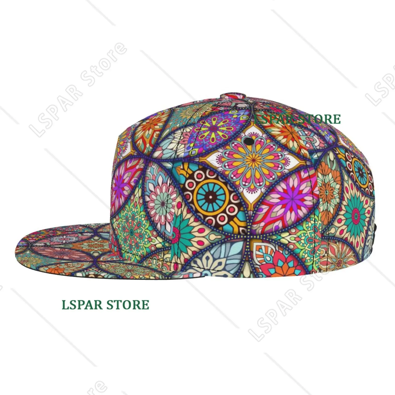 Mandala Printed Baseball Cap Is Suitable for Both Men and Women. It Is An Interesting Adjustable Sunshade Baseball Cap