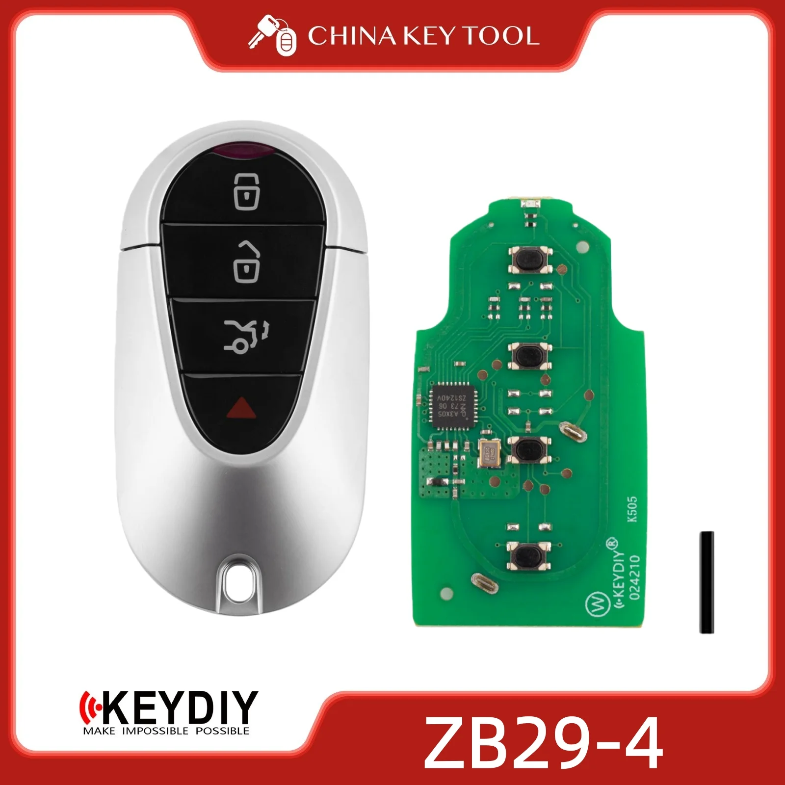 KEYDIY KD ZB29-4 Universal Smart Remote Key 3+1 Buttons Compatible with MB Maybach Type