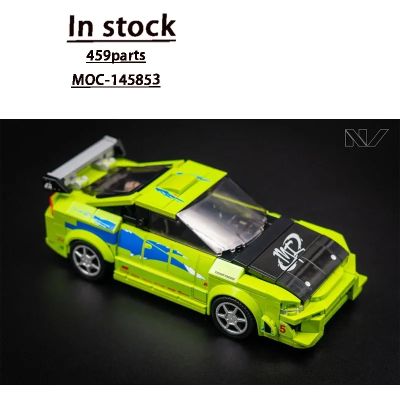 MOC-145853 نموذج مكعبات بناء السيارة الرياضية الكلاسيكية المميزة في التسعينيات، 459 قطعة. هدية إبداعية للأولاد من MOC، لعبة عيد ميلاد للأطفال. #2