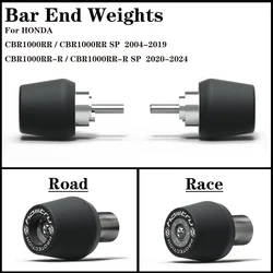Motorcycle Handle Bar End Weight Grips Cap For Honda CBR1000RR CBR1000RR-R SP 2004-2024
