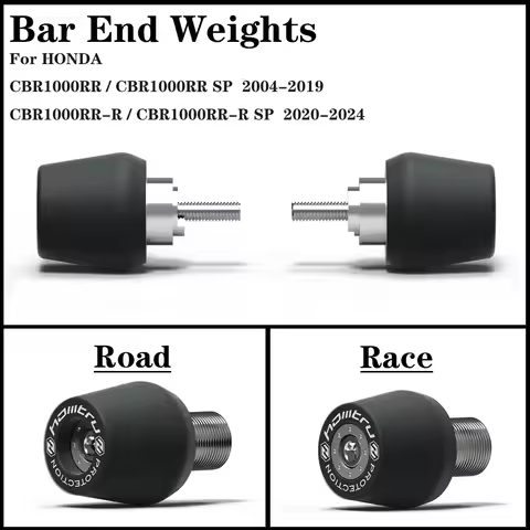 Motorcycle Handle Bar End Weight Grips Cap For Honda CBR1000RR CBR1000RR-R SP 2004-2024