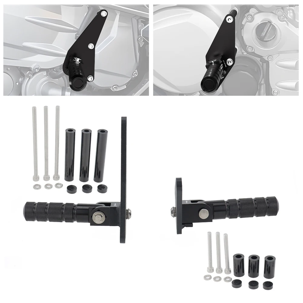 

Motorcycle Adjustable Highway Peg Mounts Rider Footpeg Kit Rider Foot Rests FJR 1300 (A, AE, ES) 2003-2024 For Yamaha
